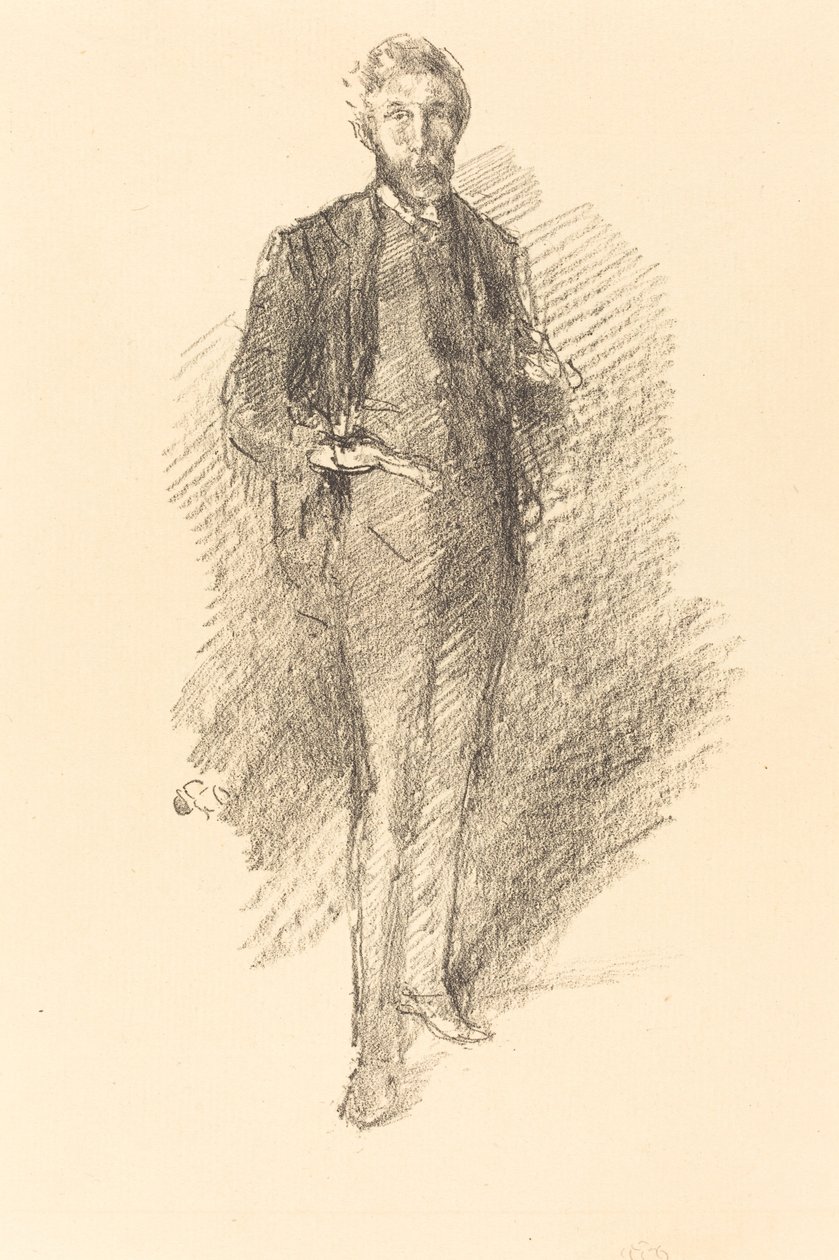 Studie: Joseph Pennell od James Abbott McNeill Whistler
