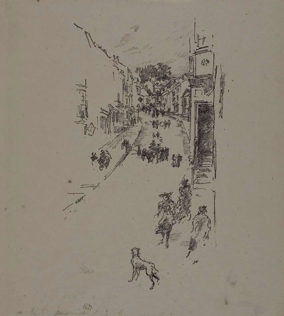 Neděle, Lyme Regis od James Abbott McNeill Whistler