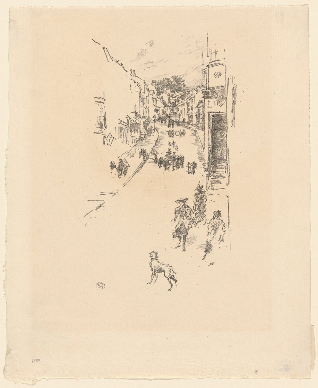 Neděle, Lyme Regis od James Abbott McNeill Whistler