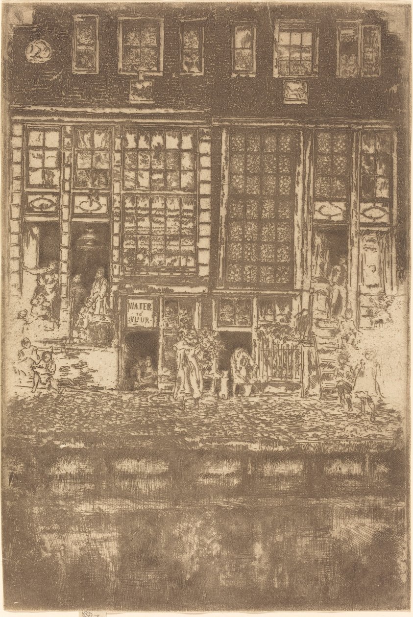 Vyšívaná opona od James Abbott McNeill Whistler