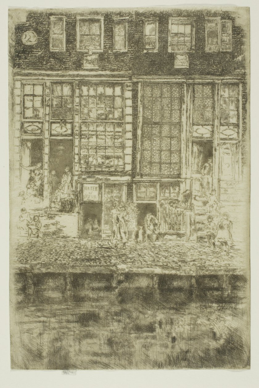 Vyšívaná opona od James McNeill Whistler