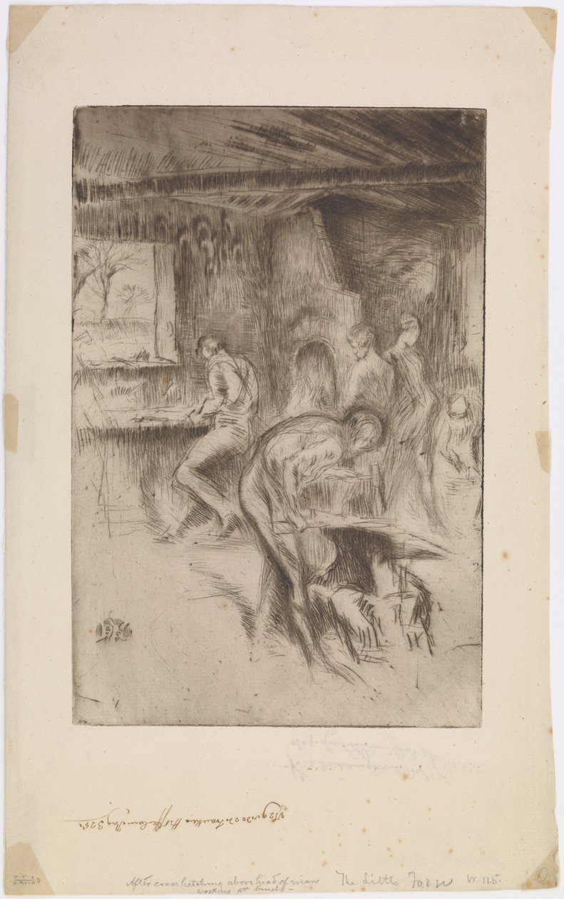 The Little Forge, Liverpool od James Abbott McNeill Whistler