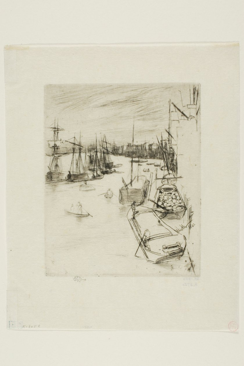 Malý Rotherhithe od James Abbott McNeill Whistler