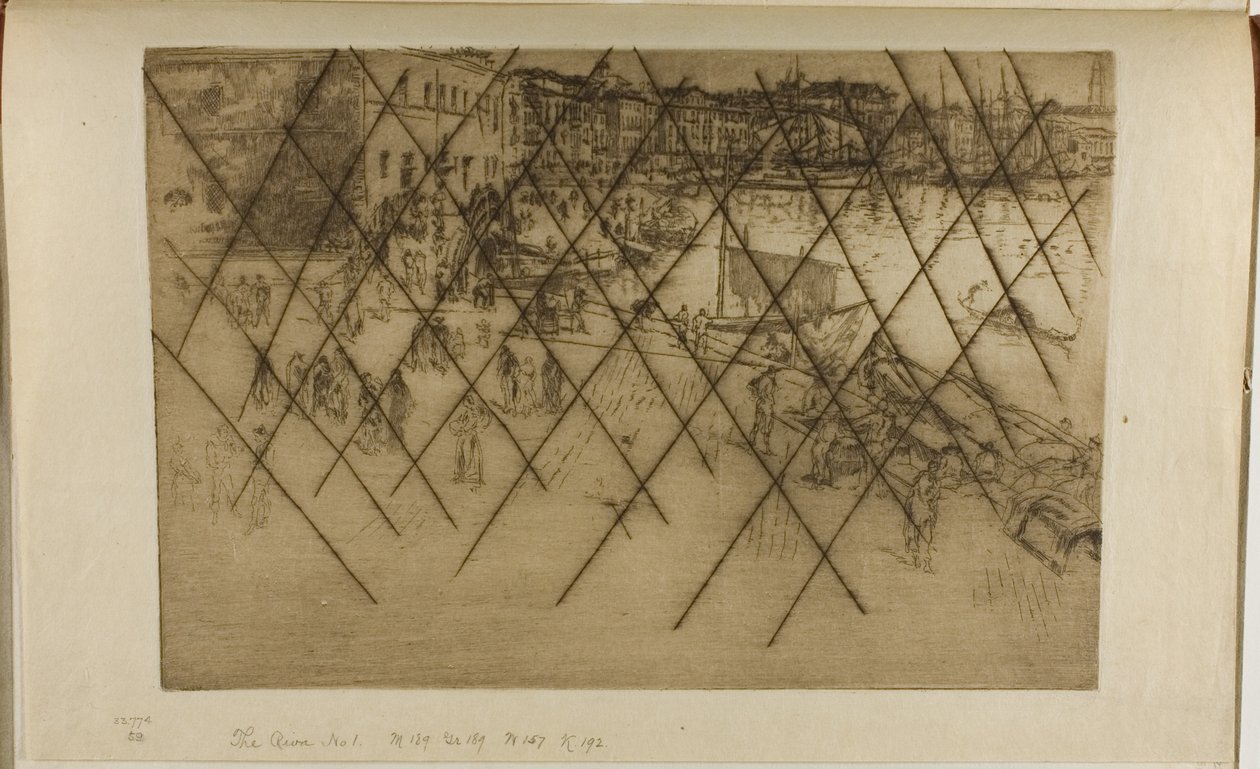 Riva od James Abbott McNeill Whistler