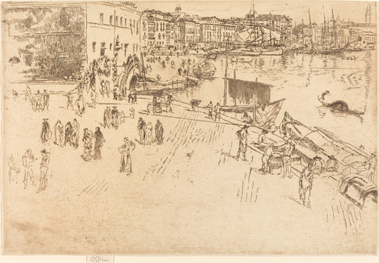 The Riva, No.I od James Abbott McNeill Whistler