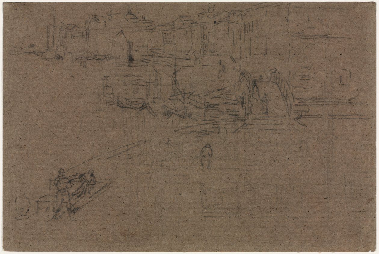 Riva, Benátky od James McNeill Whistler