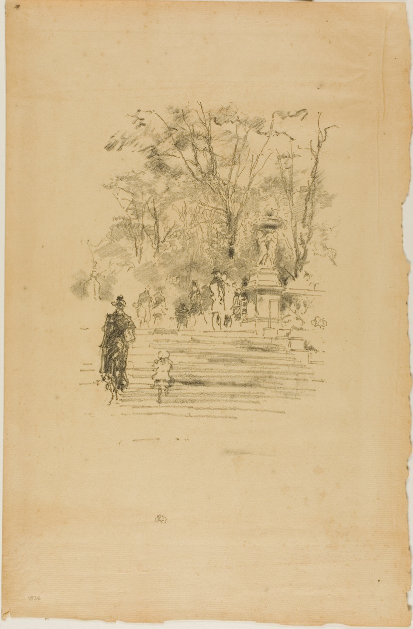 The Steps, Lucembursko od James Abbott McNeill Whistler
