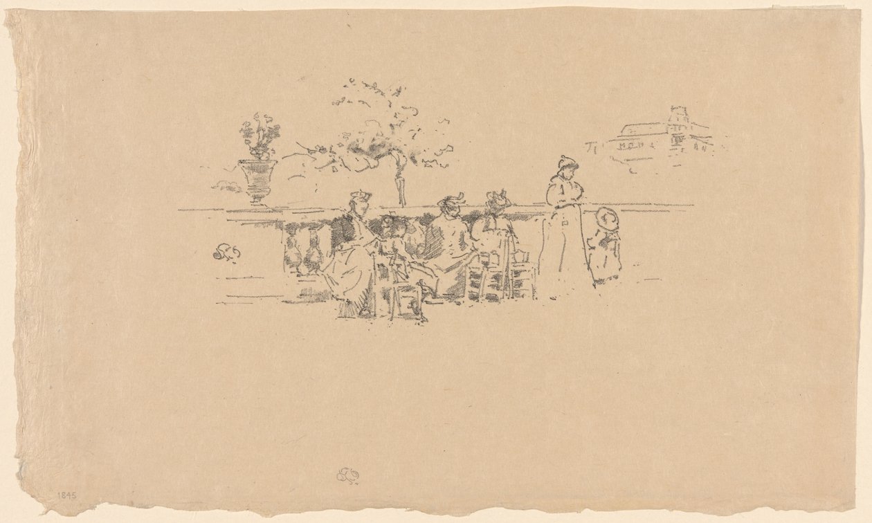 The Terrace, Lucembursko od James Abbott McNeill Whistler