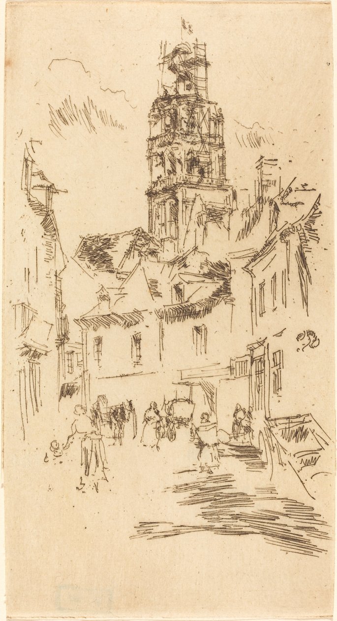 Prohlídka St. Antoine, Loches od James Abbott McNeill Whistler