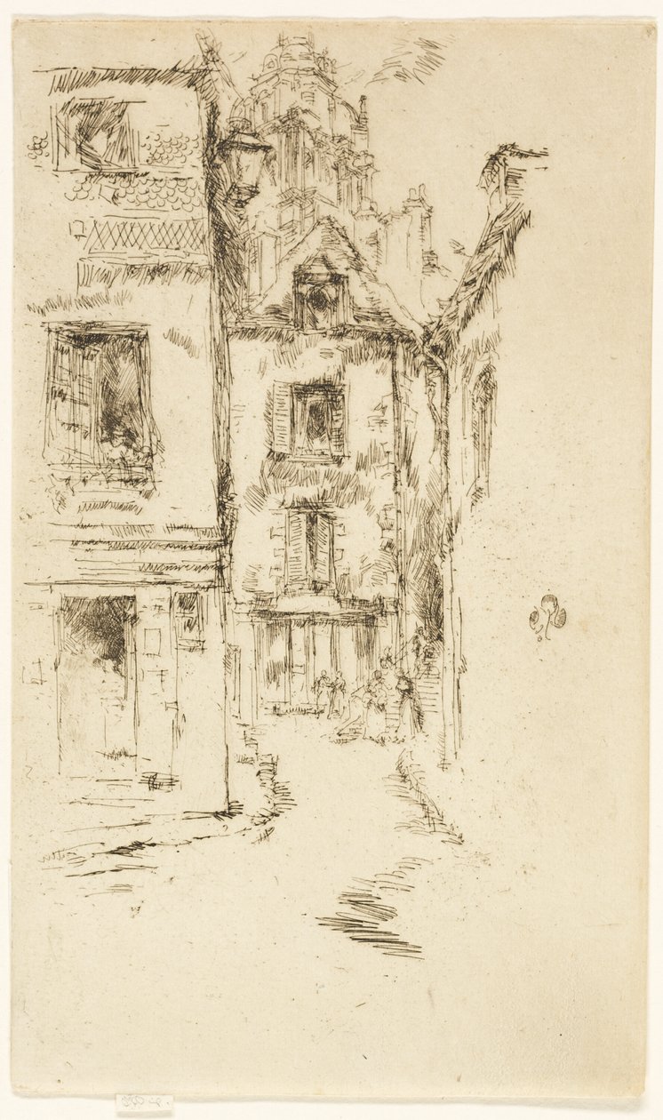 Pod katedrálou, Blois od James Abbott McNeill Whistler