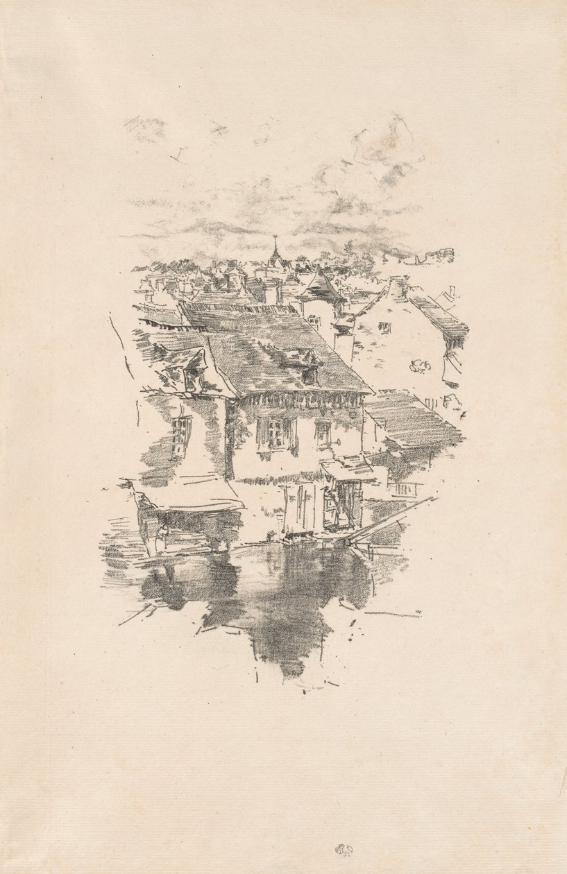 Vitré: Kanál od James McNeill Whistler