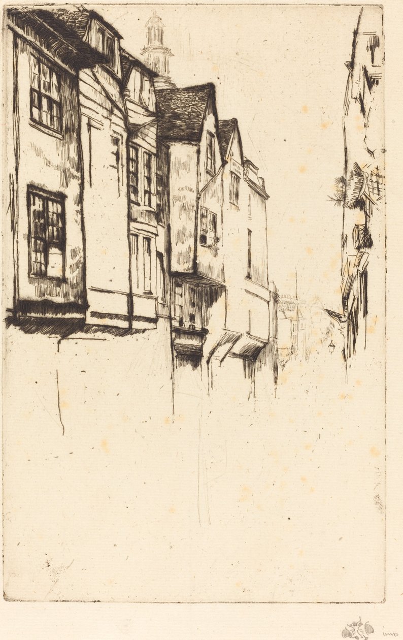 Velká ulice od James Abbott McNeill Whistler