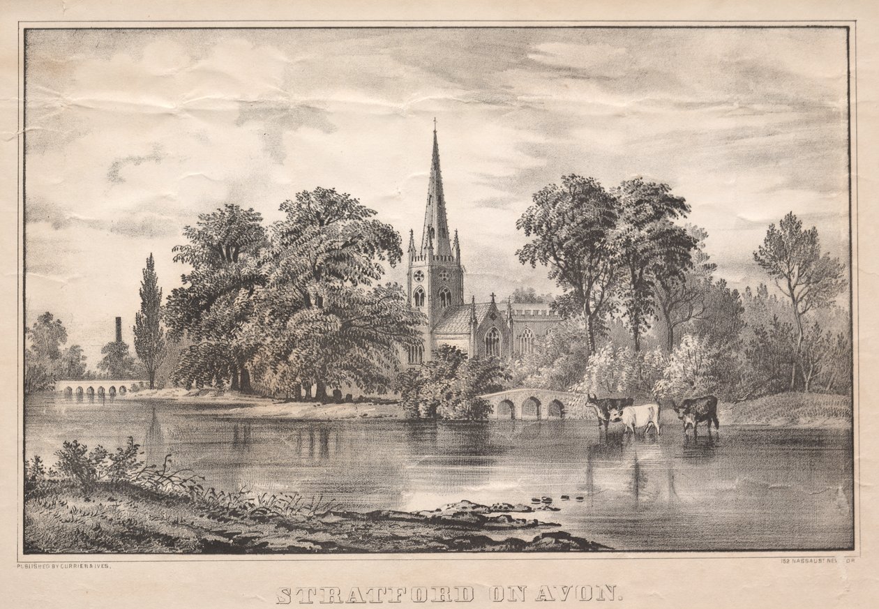 Stratford na Avonu od James Merritt Ives