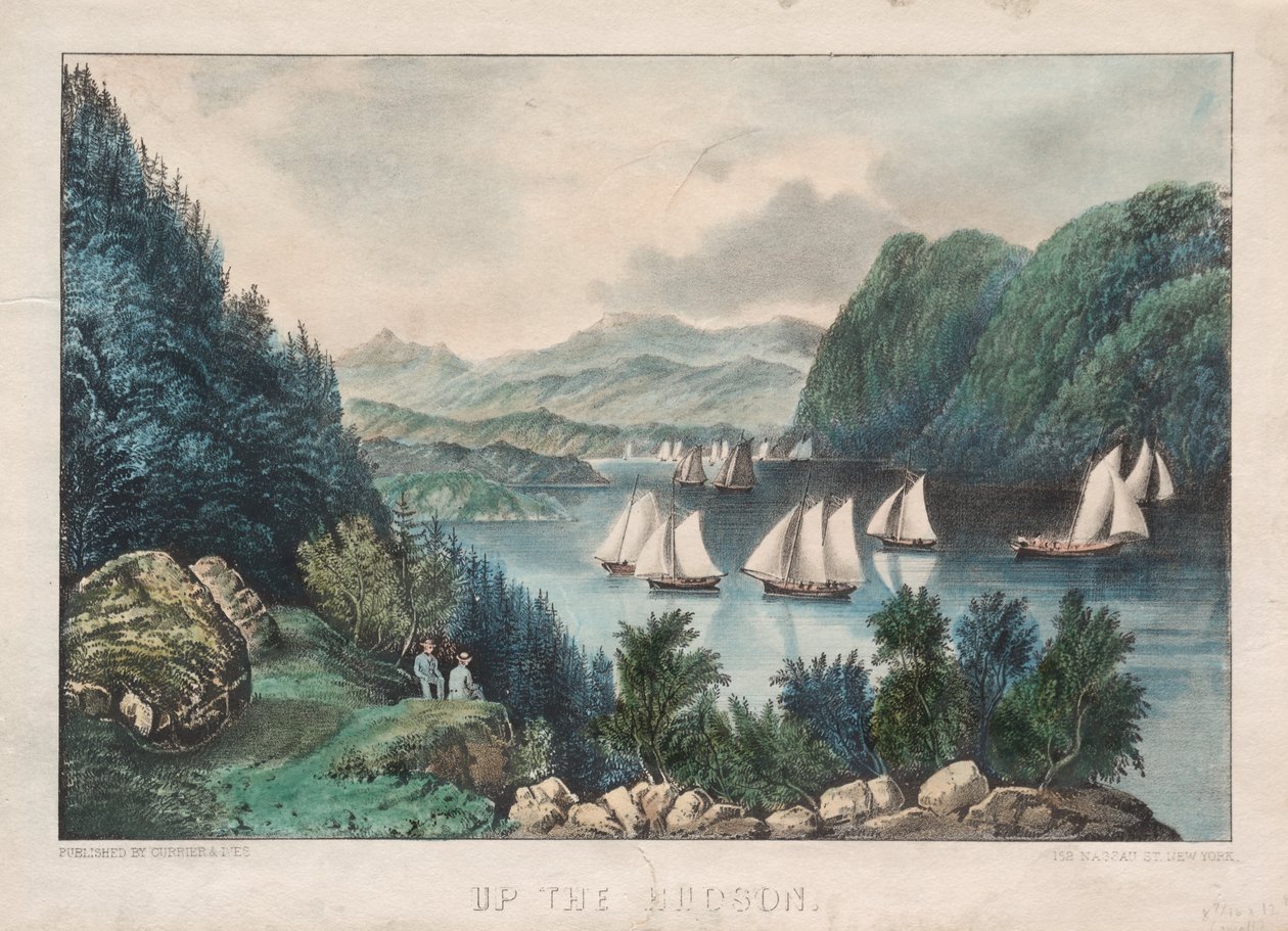Up the Hudson, c. 1857-72. od James Merritt Ives