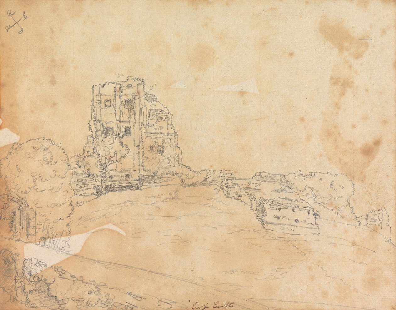Hrad Corfe od James Moore