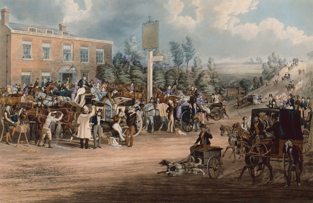 The Lord Nelson Inn, Cheam od James Pollard