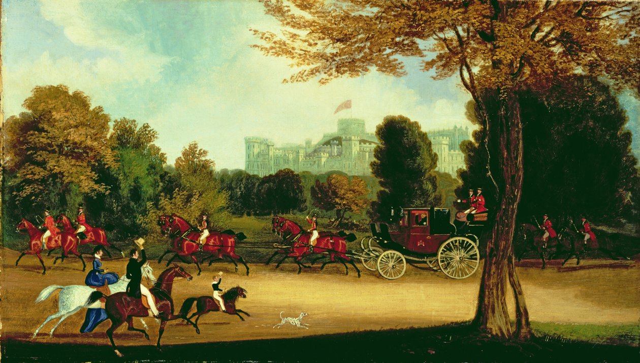 William IV při jízdě ve Windsor Parku od James Pollard
