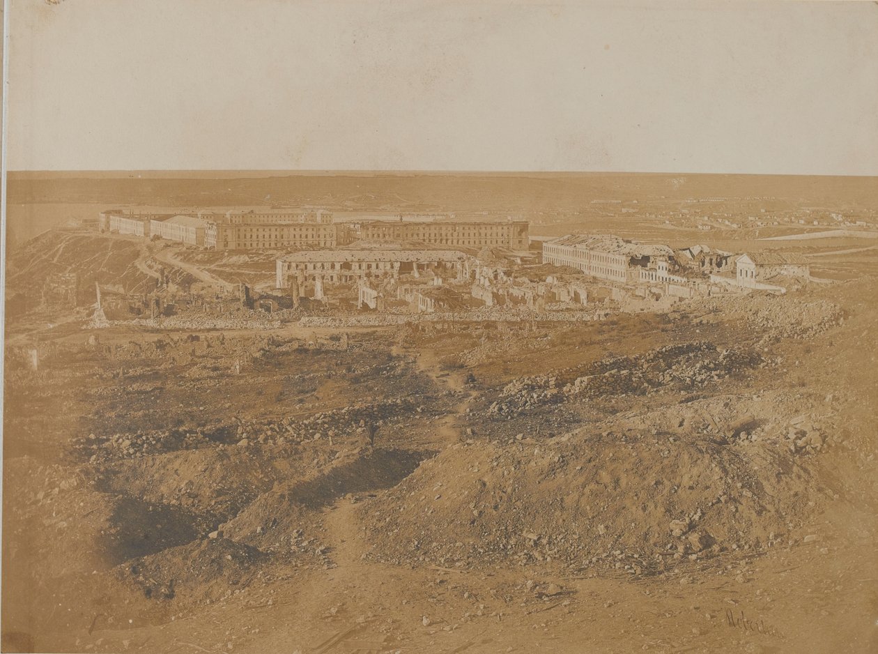 Velká kasárna po obléhání, 1855 od James Robertson