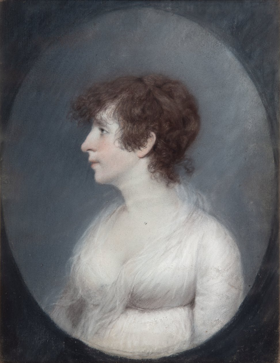 Lady Wilmot (pastel na šedém papíře) od James Sharples
