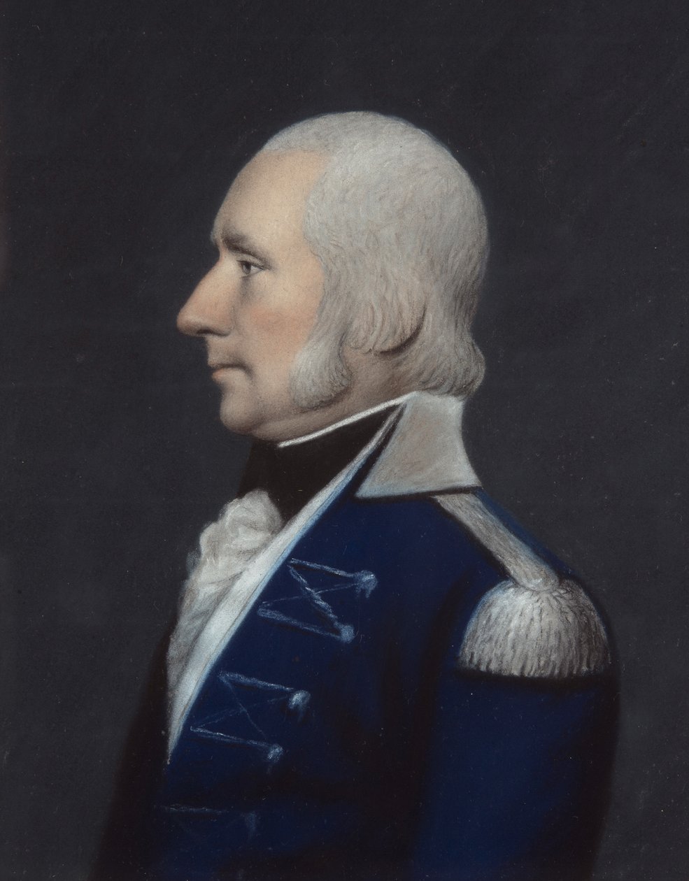 Sir G. Dunbar (pastel na šedém papíře) od James Sharples