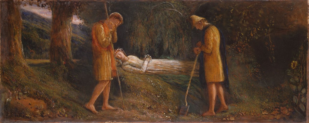 Imogen a pastýři 1860-1870. od James Smetham