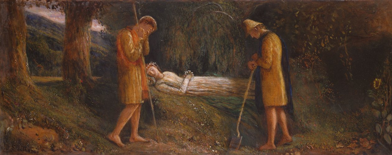 Imogen a pastýři 1860-1870 od James Smetham