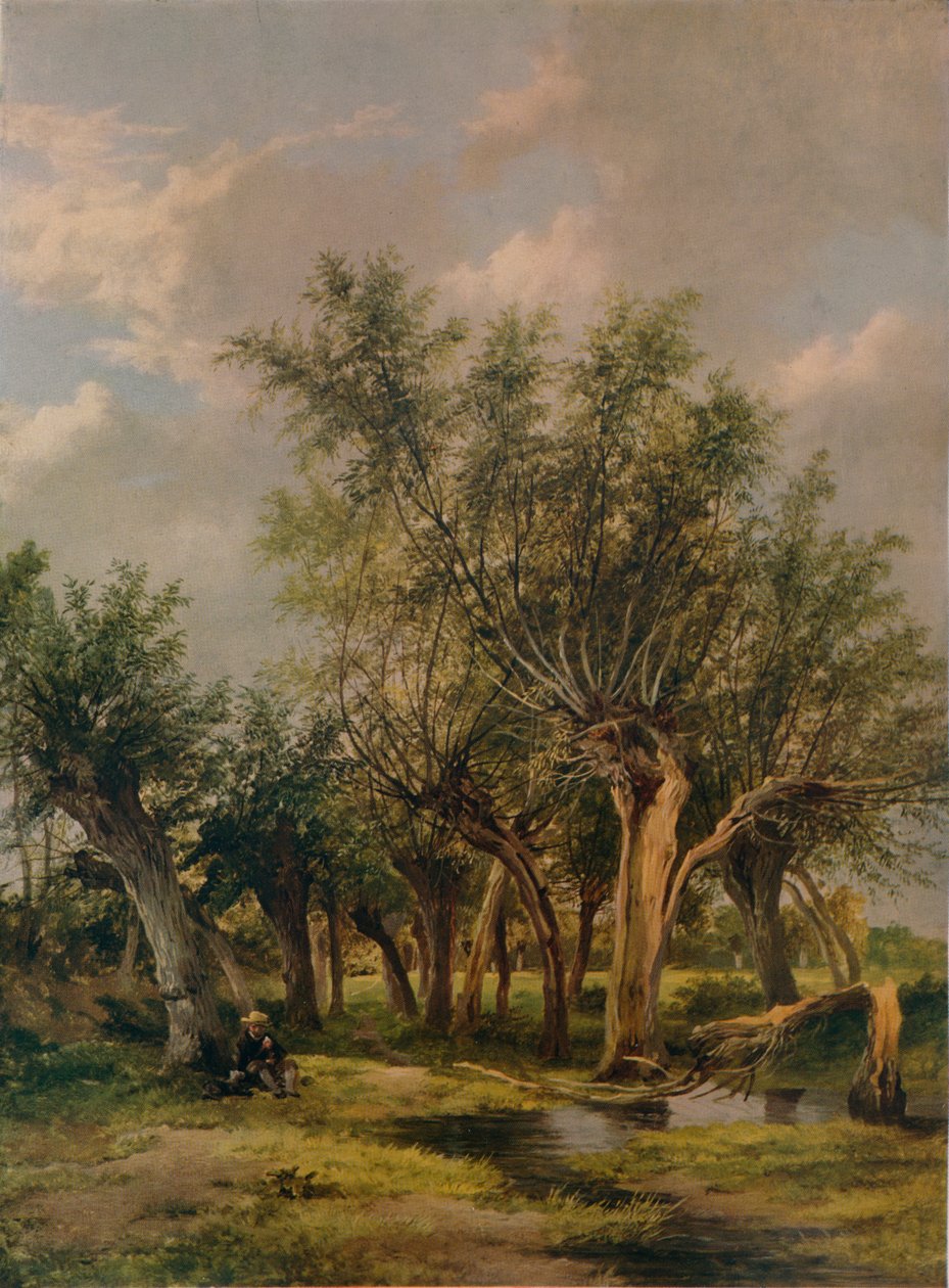 Willow Stream, c1839 od James Stark