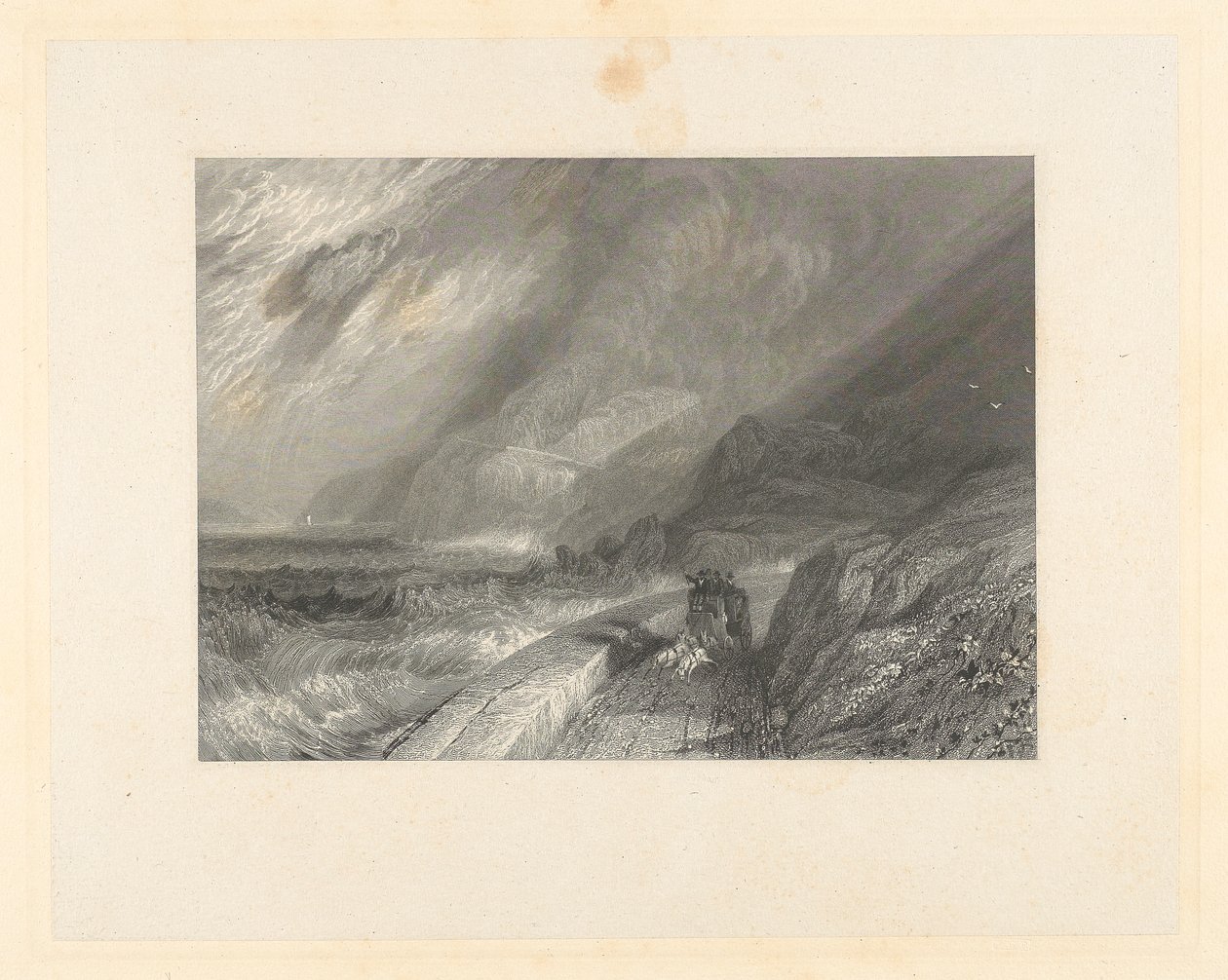 Penmaen Mawr, Caernarvonshire od James T. Willmore