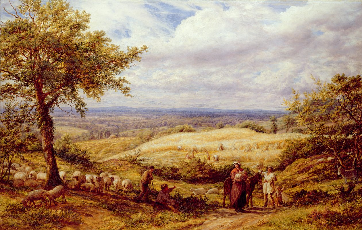 The Wayfarers, kolem roku 1872 (olej na plátně) od James Thomas Linnell