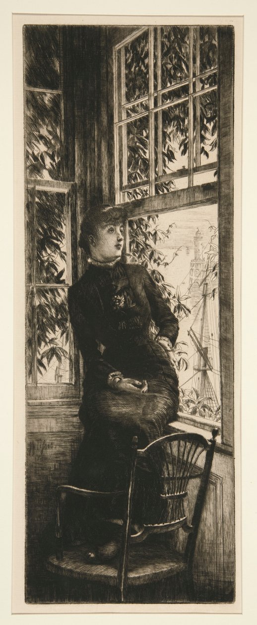Na pobřeží od James Tissot