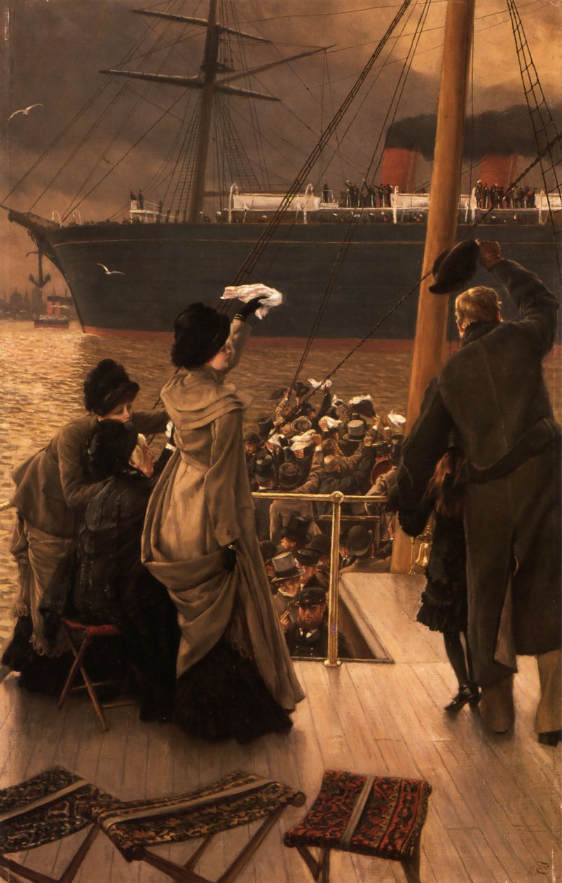 Sbohem na řece Mersey od James Tissot