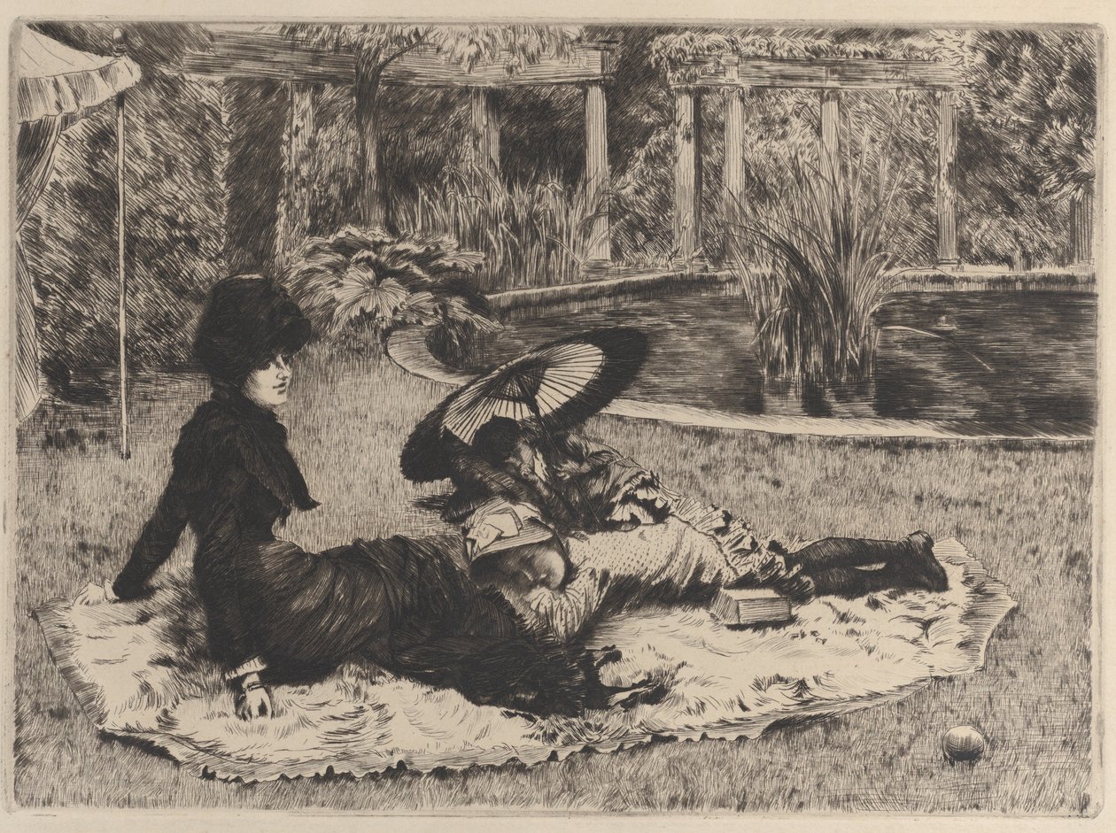 Na trávě, 1880. od James Tissot