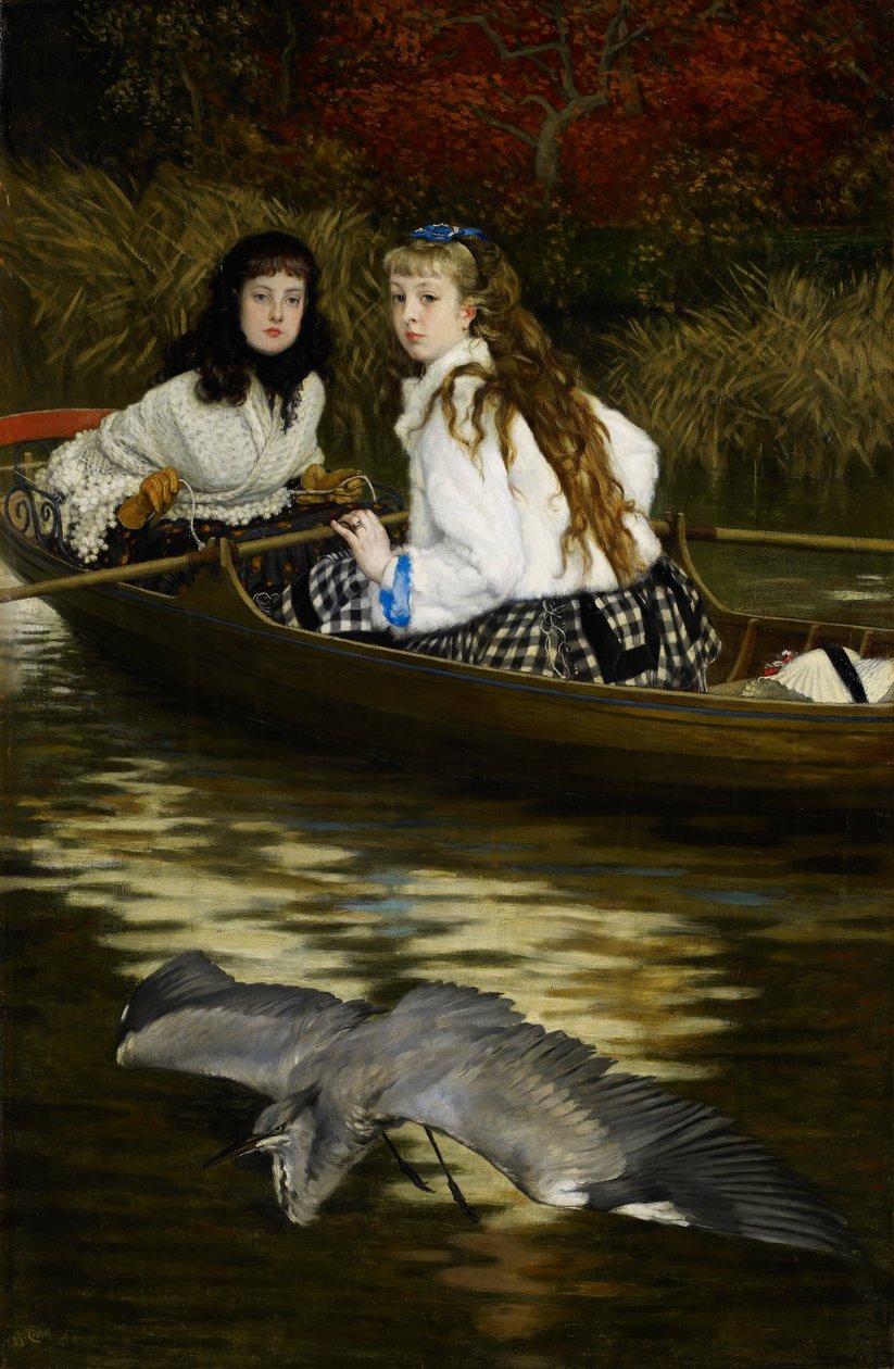 Na Temži, volavka od James Tissot
