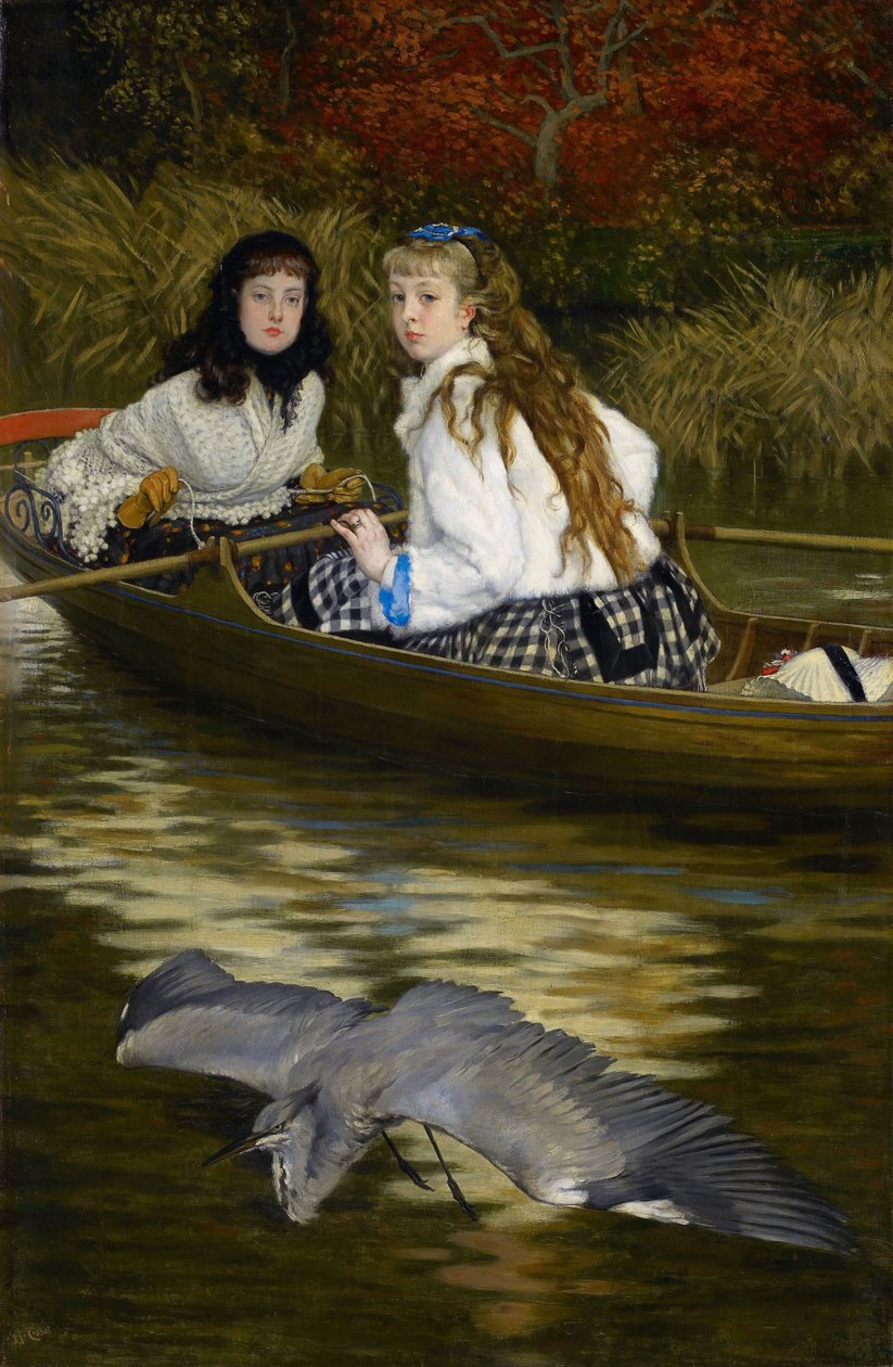 Na Temži, volavka od James Tissot