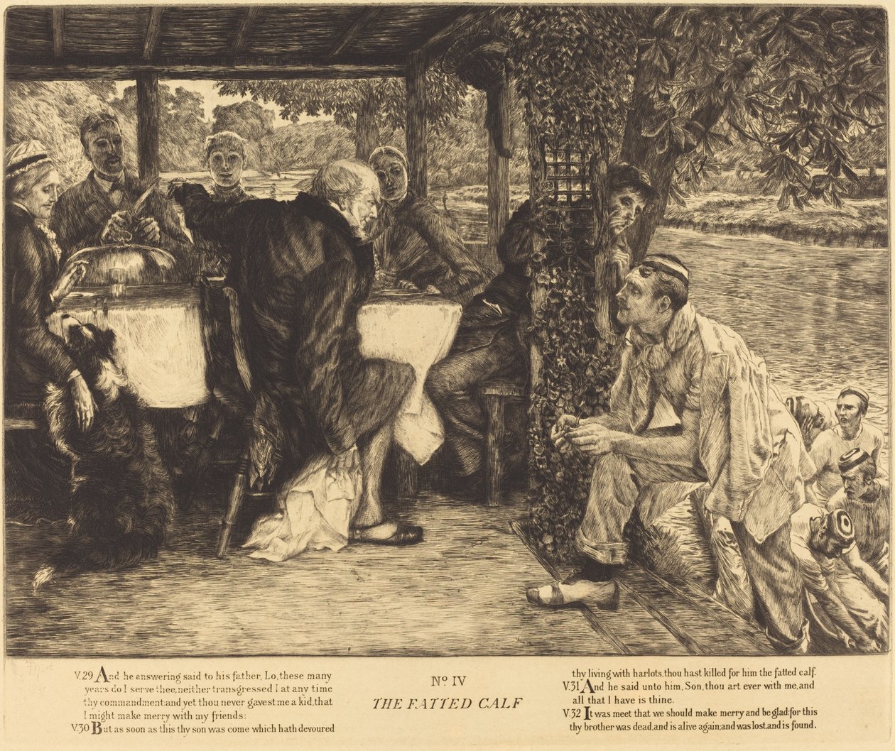 Vykrmené tele, 1882. od James Tissot