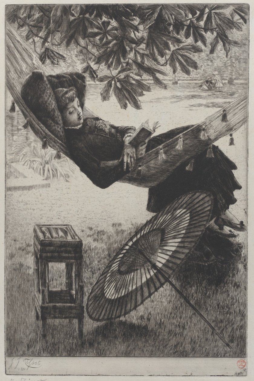 Houpací síť, 1880. od James Tissot