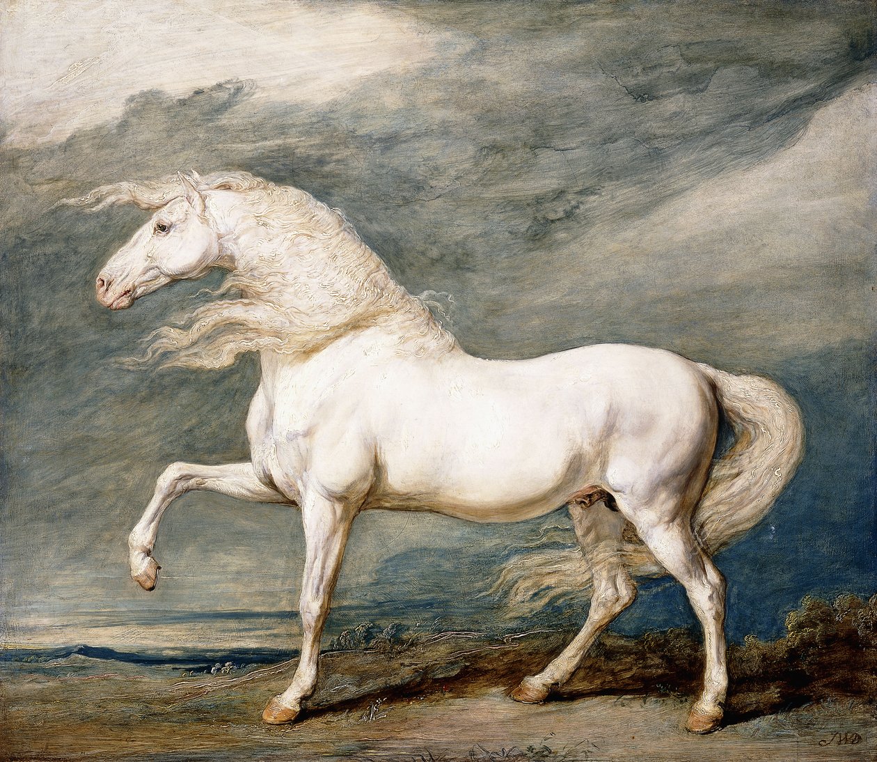 Adonis, oblíbený nabíječ krále Jiřího III. od James Ward