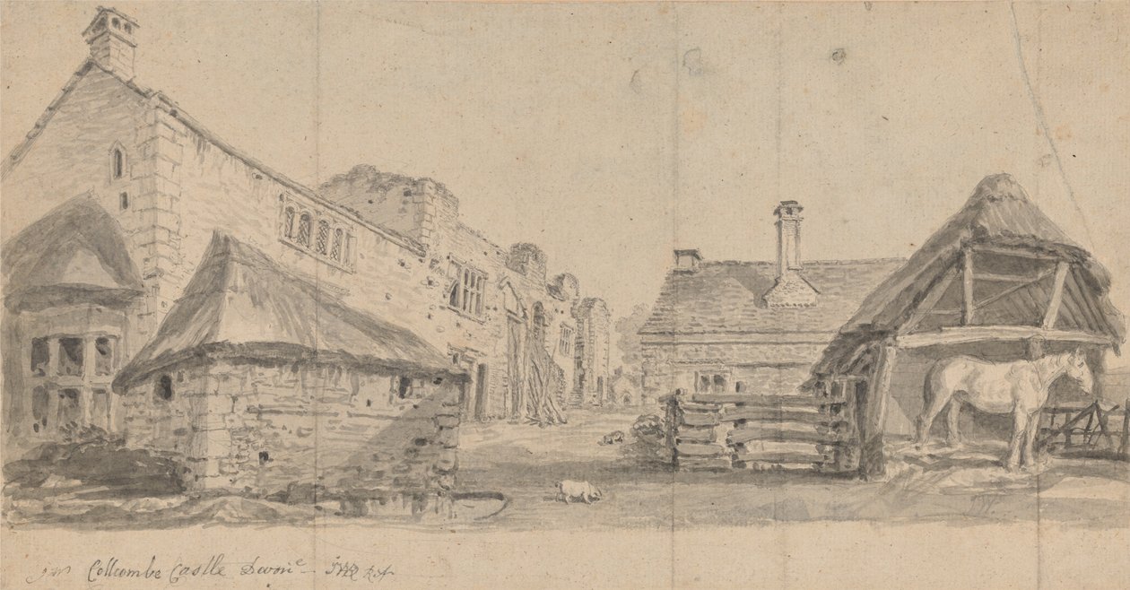 Hrad Collcombe, Devonshire od James Ward
