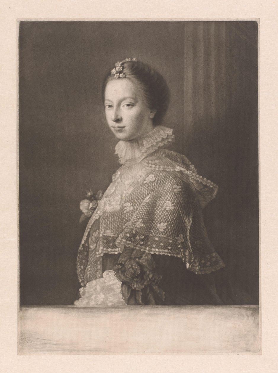 Portrét Janet Erskine od James Watson (prentmaker)