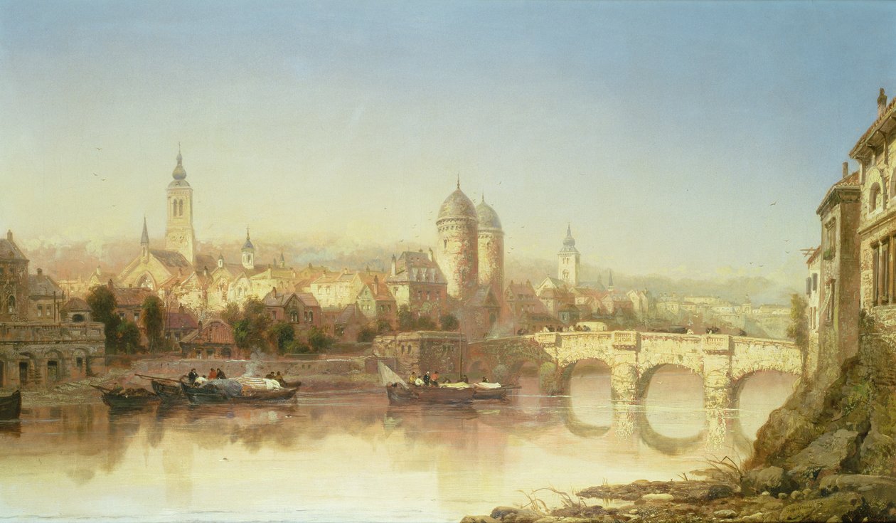 Pohled na Heidelberg, 1873 od James Webb