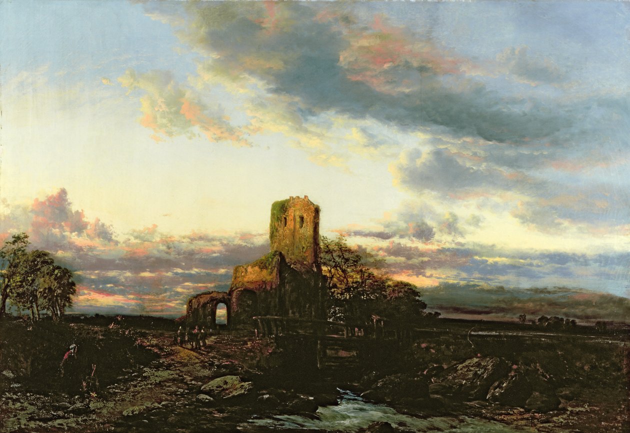 Hrad Portchester, 1895 od James Webb