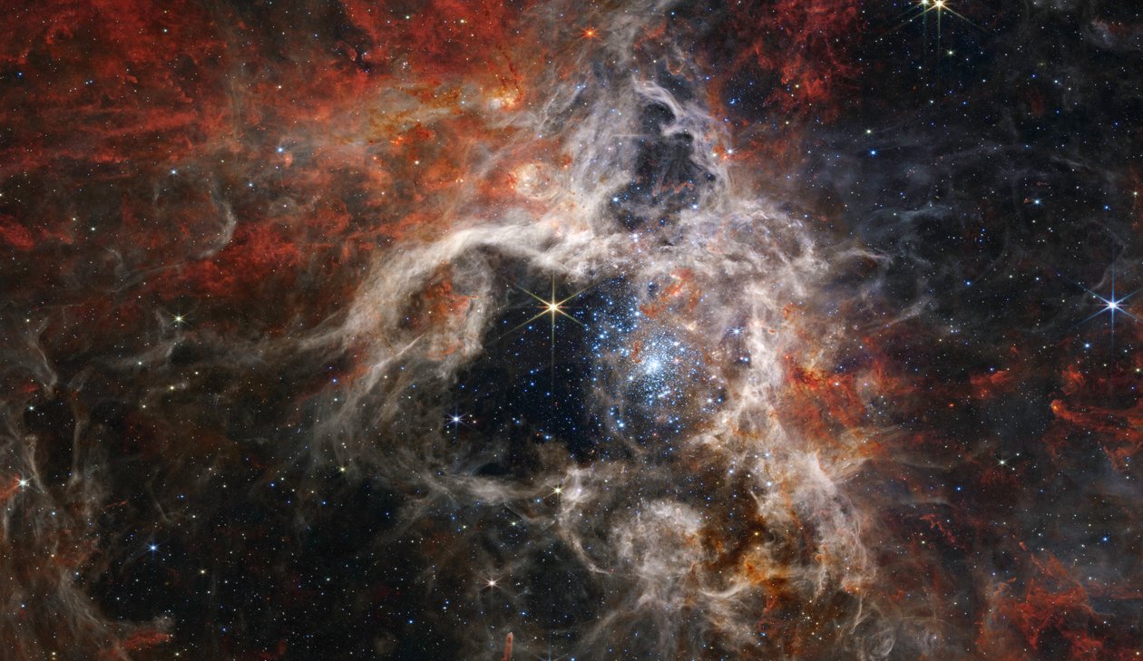 Tarantula-sumu (NIRCam-kuva) od James Webb Space Telescope (NASA)