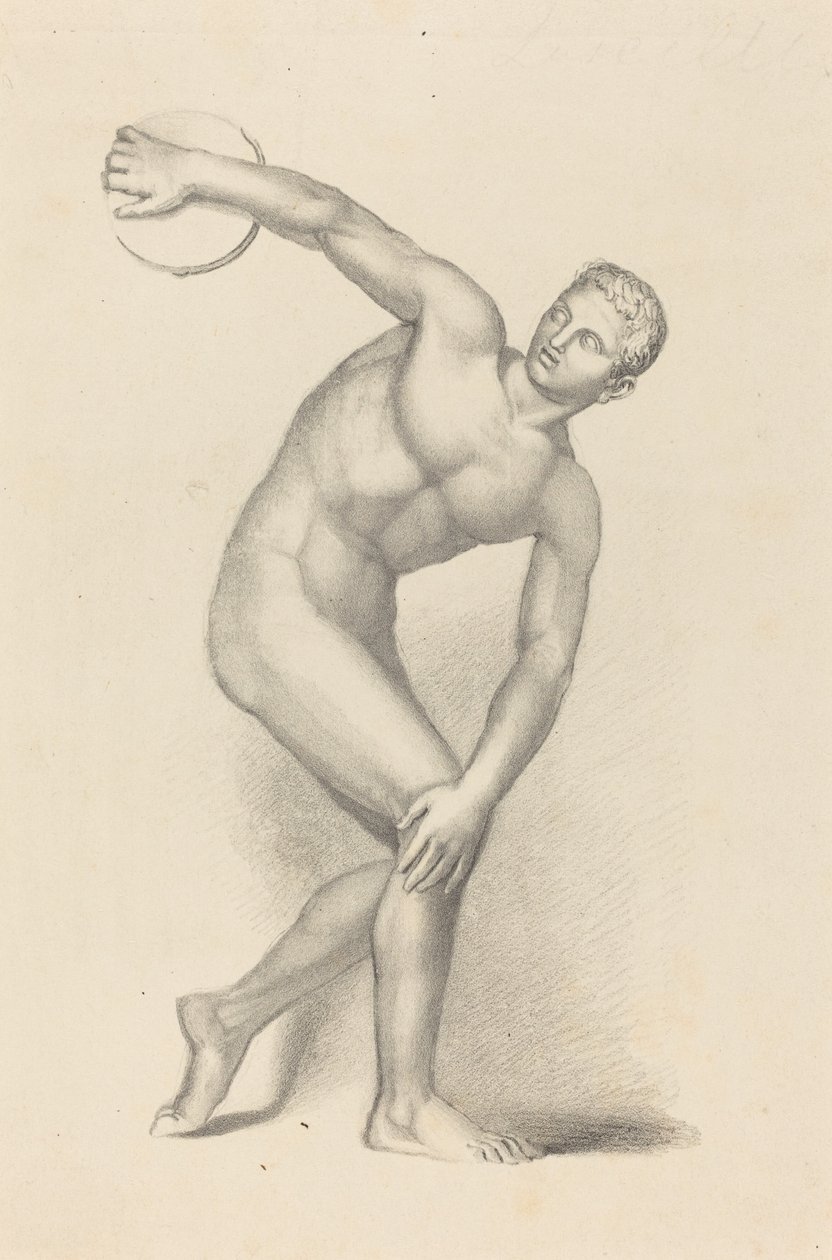 Discobulus, od Myrona od James William Giles after John Flaxman