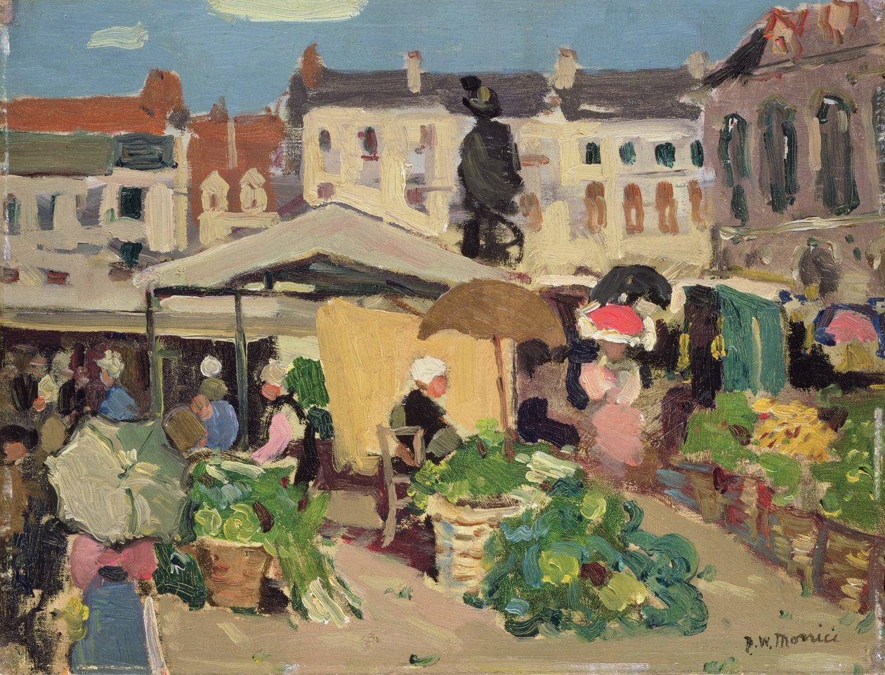 Trhová scéna od James Wilson Morrice