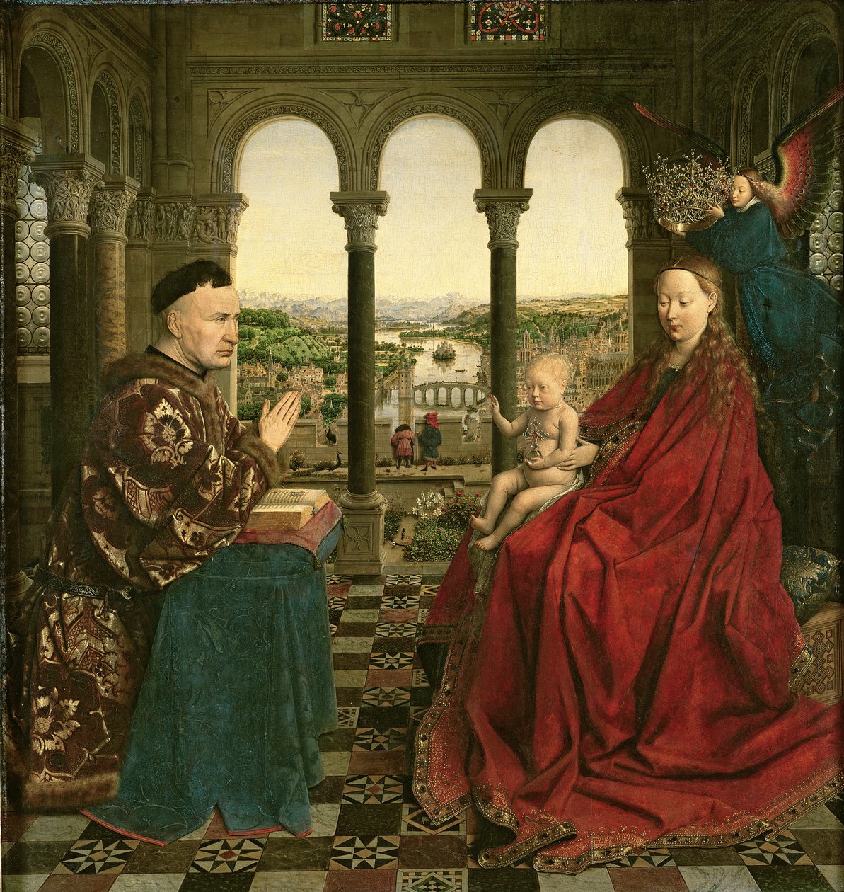 The Rolin Madonna, c.1435 (panel) od Jan van Eyck
