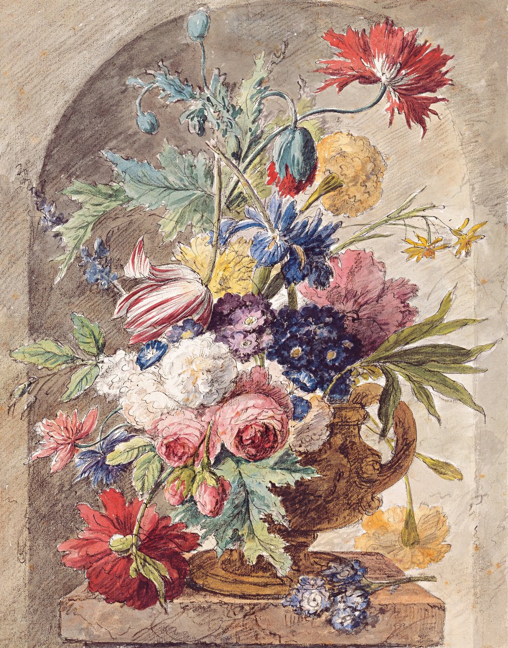Květinové zátiší, c. 1734 od Jan van Huysum