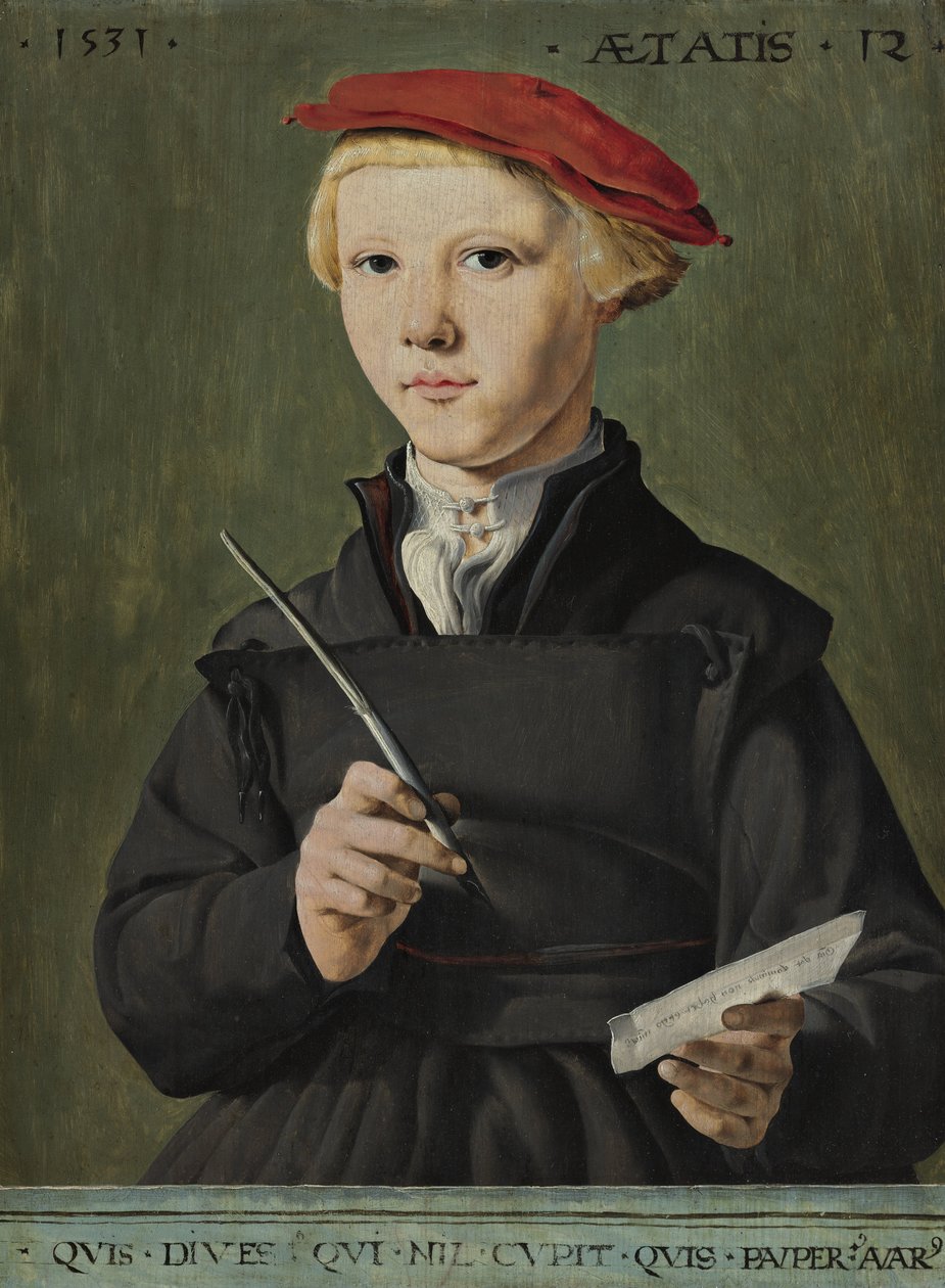 Portrét mladého učence od Jan van Scorel