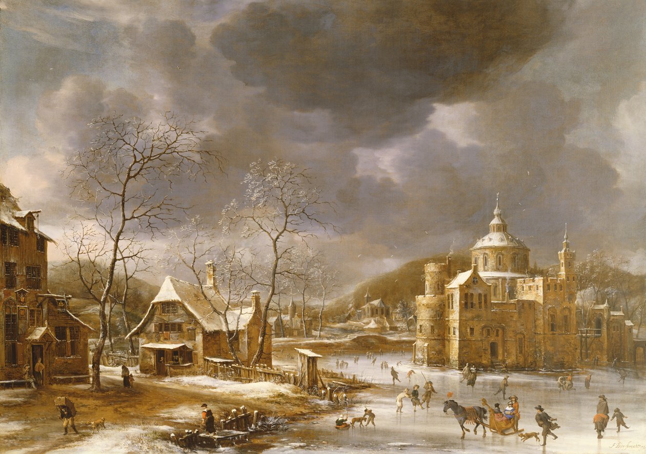 Zimní krajina od Jan Abrahamsz. Beerstraten
