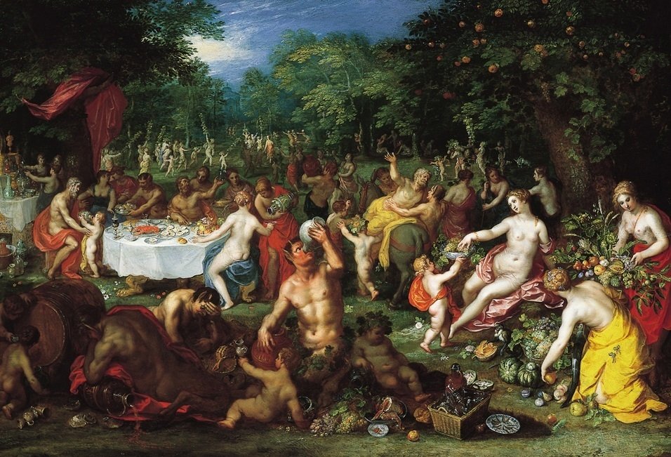 Bakchanal od Jan the Elder Brueghel