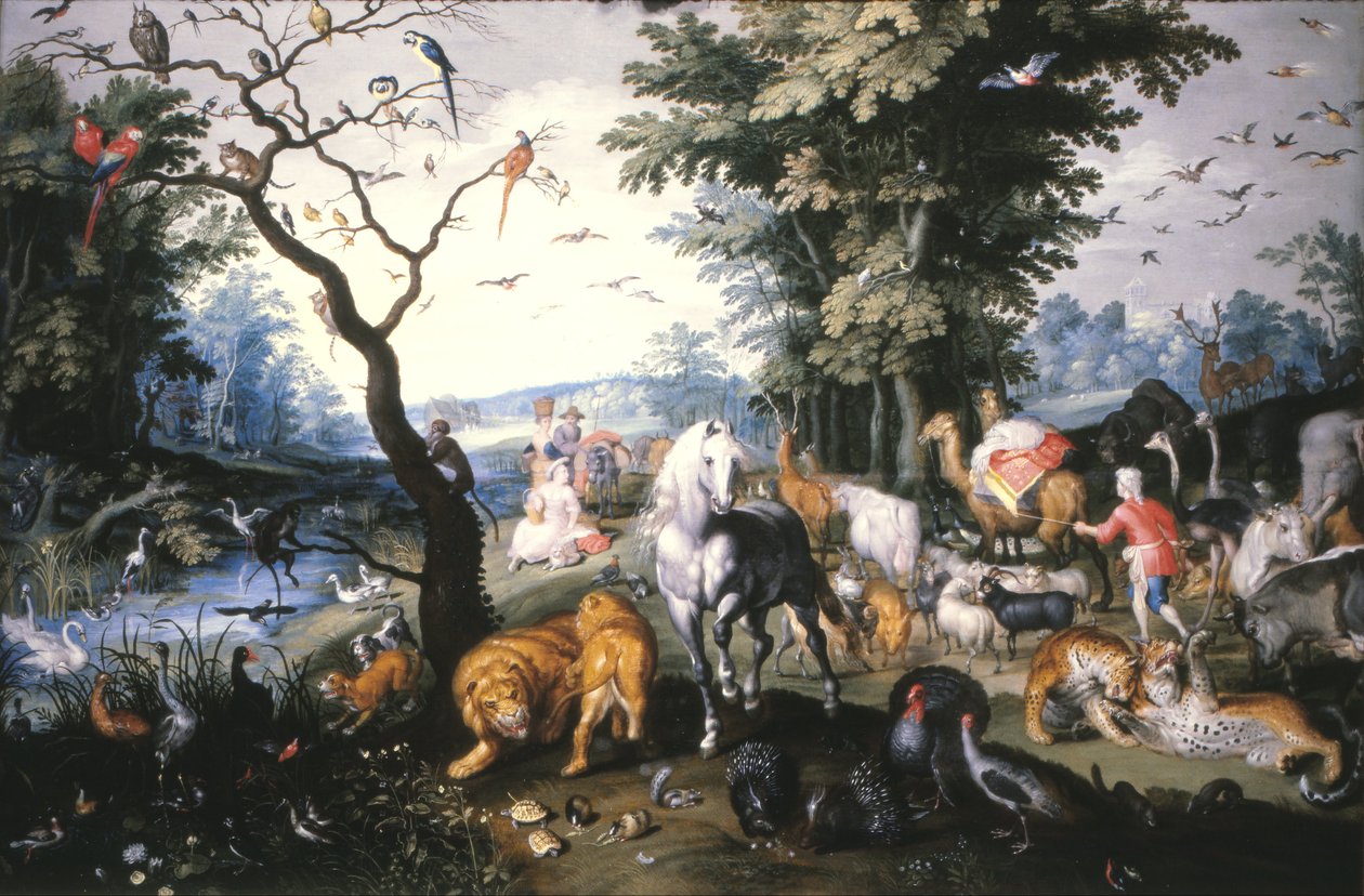 Zvířata vstupující do Noemovy archy od Jan the Elder Brueghel